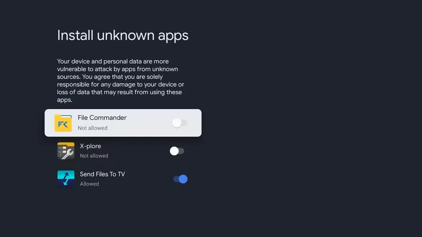 Permission settings